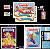 Background detail enlargements of cards 38a and 38b, B11, and B14 of the United States Garbage Pail Kids All-New Series 5